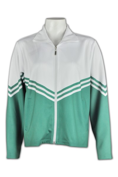 Manufacture of warm-up cheerleading uniforms custom green hit white cheerleading uniforms cheerleading uniforms factory CH214 front view